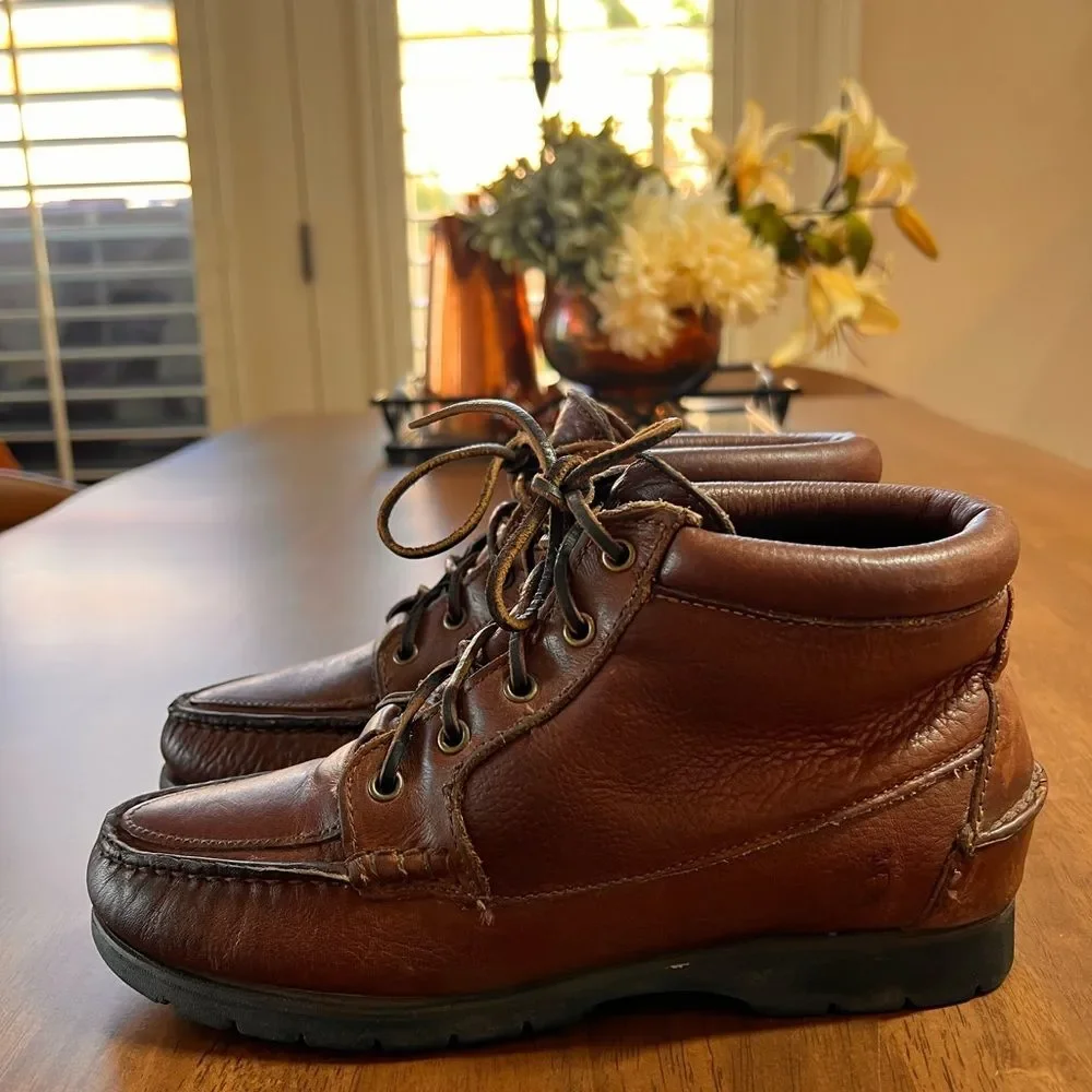 Timberland Waterproof Gore-Tex Leather Chukka Boots Brown Vintage 7-7.5M